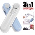 3 in 1 Computer Mobile Phone Cleaner Brush Electronics Clean Kit Portable Cleaning Tools for Monitor Earbuds Phone Laptop Earphone.