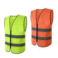 High Visibility Reflective Strips Safety Vest Clothing Fluorescent Yellow. 