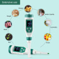 YIERYI Smart Bluetooth Food pH Meter, High Accuracy Food pH Tester with LCD Backlight and ATC, pH Meter for Food Fruit Meat Canning Brewing Measurement. 