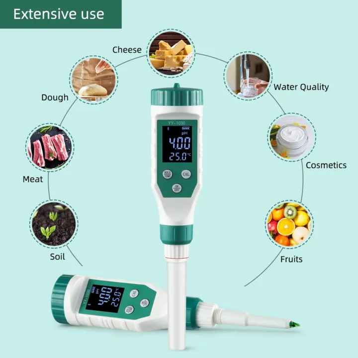 YIERYI%20Smart%20Bluetooth%20Food%20pH%20Meter,%20High%20Accuracy%20Food%20pH%20Tester%20with%20LCD%20Backlight%20and%20ATC,%20pH%20Meter%20for%20Food%20Fruit%20Meat%20Canning%20Brewing%20Measurement%20-%20Image%208