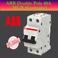 ABB Double Pole 40A MCB Circuit Breaker Breaking Capacity 6kA Germany Original. 
