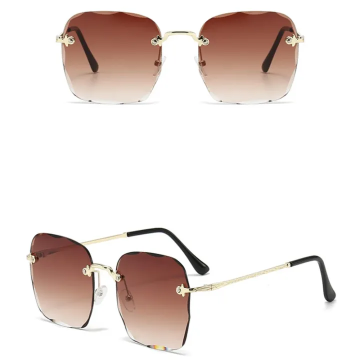 Rimless%20Sunglasses%20Square%20Large%20Frame%20Gradient%20Color%20Sunglasses%20Fashion%20Street%20Photography%20Glasses%20for%20Women%20-%20Image%207
