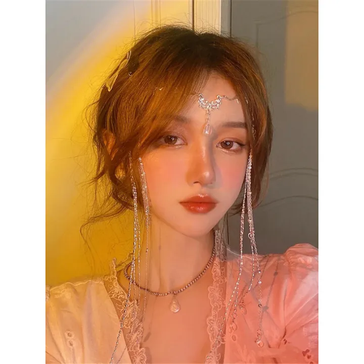 Waterdrop%20Hairband%20Exquisite%20Chinese%20style%20Long%20Forehead%20chain%20Face%20curtain%20Hanfu%20hair%20accessories%20for%20Wedding%20Party%20Costume%20Traditional%20Chinese%20attire%20Fashion%20accessory%20-%20Image%204