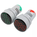 AC60-500V AC Voltage Meter LED Digital Display quantity 1 PCS GREEN ROUND. 