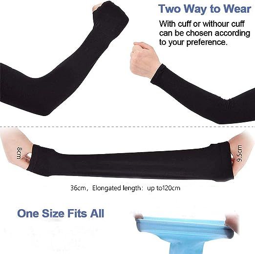 1%20Pair%20Arm%20hand%20Sleeve%20cycle%20Sleeves%20Uv%20Protection%20for%20Men%20Women%20Black%20-%20Image%203