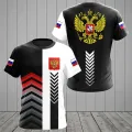 Russia Men's T-shirts Casual Loose Round Neck Russian Flag Short Sleeved Tops Tees Men's Clothing Oversized T-shirt Streetwear Dislikelike. 