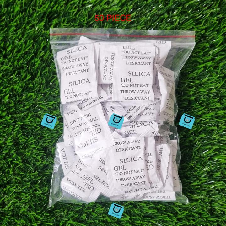 Silica Gel 50 Packets (2g) for Moisture Absorption - Protect Your Belongings from Humidity and Moisture