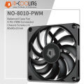 ID-COOLING NO-8010-PWM 80MM PC Fan 800-3000RPM Intelligent Temperature Control Cooling Fan. 