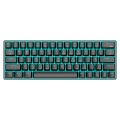 T-WOLF Thunderwolf T60 Mechanical Keyboard RGB Keyline Split Dual Color Block 63 Keys Game True Mechanical Keyboard.