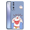 Honor 90 Lite 70 Pro +Plus 50 Lite Cute Lucky Doraemon Phone Cover Liquid Silicon Case Shockproof Casing. 