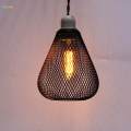 Iron Wire Lampshade Light Bulb Cage Vintage Style Lamp Holder Lantern Shade Ceiling Pendant Light Shade Hollow Lampshade for Kitchen Island. 