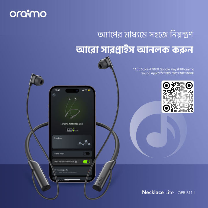 oraimo%20Necklace%20Lite%20Call%20Vibration%20Wireless%20Headphones%20-%20Image%203