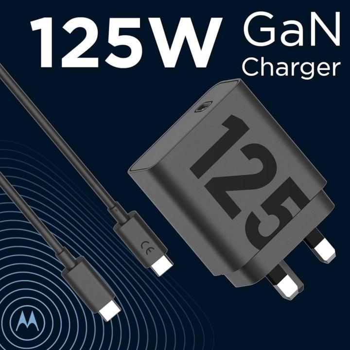 Motorola TurboPower 125W GaN Charger 2pin Flat PIN