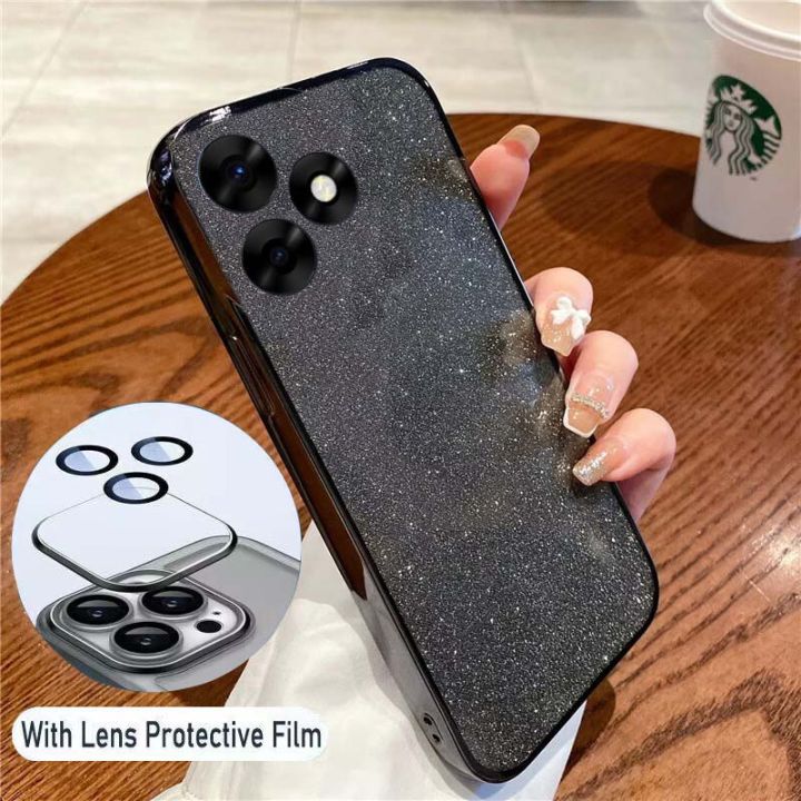 For%20Tecno%20Spark%2020%20Pro%20Case%20Camera%20Protection%20Semi%20Transparent%20Soft%20Silicone%20Shockproof%20Exquisite%20Glitter%20Powder%20for%20Tecno%20Spark%2020%20/%20Spark%2020C%20Back%20Cover%20-%20Image%204