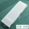 Multi functional, minimalist, and high-quality MUJI matte case, PP plastic storage pencil case. 