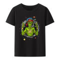 Alien Gangster Rapper Classic Modal Hip-hop Street Fashion Hipster T-Shirts Creative Novelty Trend Cool Streetwear.