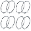 12/24/36Pcs L Shape Nose Ring Curve Pack Crystal Straight Nose Ring Set Nose Stud Lot Piercing Nariz Cuff Nase Pircing Nose Clip.