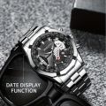 2023 New All-match Alloy Hollow Men's Wrist Watch Classic Business Versatile Student Quartz Watch. 