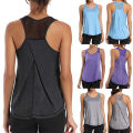 Female Sport Top Women Workout Tops Mesh Racerback Tank Yoga Shirts Gym Clothes Sport Sleeveless Vest Singlet brand new and high quality.
