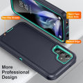 【Support-Cod】 Case for Galaxy A15 A14 A13 A04S A54 A53 5G 4G Heavy Duty 3in1 Shockproof Anti-Scratch Rugged Protective with Full Cover. 