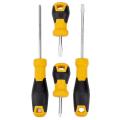 Yellow - Deli DL3501 Screwdriver Set of 4 Pieces. 