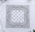 Fashion Hip Hop 100% Cotton Bandana Square Scarf 54cm*54cm Black Red Paisley Headband Printed For Women/Men/Boys/Girls.