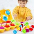 6Pcs Baby Educational Toy Smart Egg Toy Shape Matching Puzzle Games Sorters Toys Montessori Eggs Toys For Kids Children 2-5 Year. 