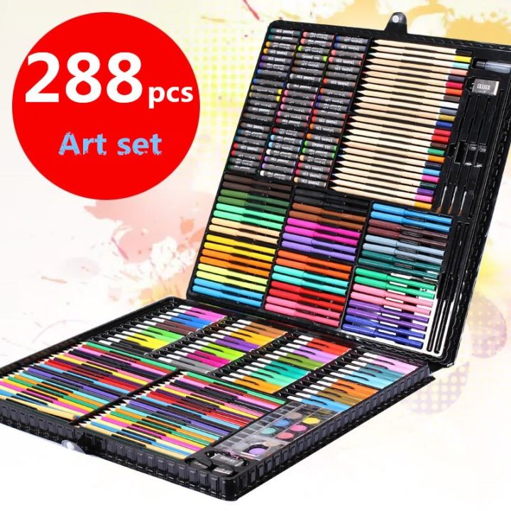 288pcs%20/%20set%20Kids%20Colors%20Pencil%20Drawing%20Art%20Set%20Painting%20Art%20Marker%20Pen%20Set%20Color%20Pen%20Brush%20Drawing%20Tool%20Art%20School%20-%20Image%202
