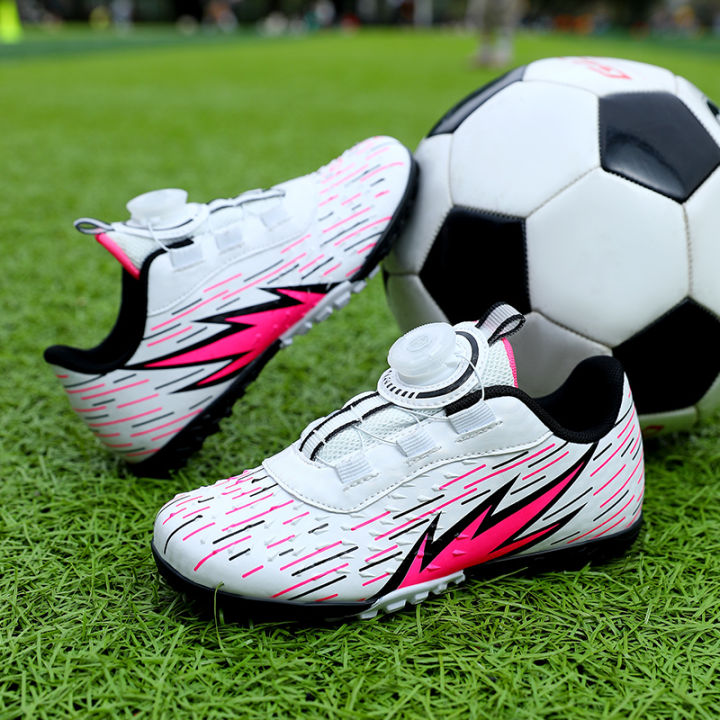Rotating%20Button%20Velcro%20No-Tie%20Macy%20Children's%20Football%20Shoes%20Training%20ShoesTFBroken%20Nail%20Boys%20and%20Girls%20Students%20-%20Image%202