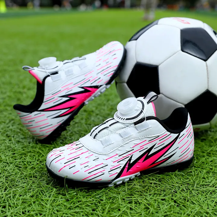 Rotating%20Button%20Velcro%20No-Tie%20Macy%20Children's%20Football%20Shoes%20Training%20ShoesTFBroken%20Nail%20Boys%20and%20Girls%20Students%20-%20Image%202