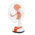 MK Defender 12 inches Rechargeable emergency Fan Solar Fan with solar battery Table Fan with LED light 2 Speed AC DC Charging - Mk-2912. 