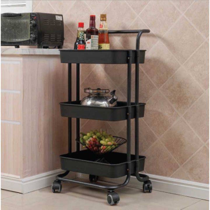 Kitchen Rak Fiber 3 Layer Kitchen Cabinet Kitchen Rack Kitchen Trolley Kitchen Storage ...