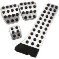 4Pcs Stainless Steel Pedal for Mercedes-Benz W202 W203 W204 W124 W210. 