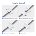 Wall Bushing Set Kit for Dishy Ethernet Cable, Cable Routing Kit Wall Hole Feed Through Cable Bushing Set 2Pcs.