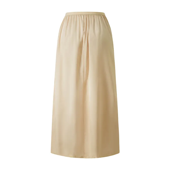 Women%20s%20Anti-Static%20Half%20Slip%20Underskirt%20for%20Under%20Dresses%20Solid%20Color%20Elastic%20Waist%20Inner%20Lining%20Long%20Skirt%20-%20Image%202