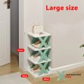 Shoe Rack Organizer, Vertical Shoe rack, Narrow Corner Shoe Rack, Shoe Shelf, DIY Free Standing Shoes Storage Organizer for Small Entryway, Closet, Hallway, Living Room, Bedroom Men & women Fashion shoe Rack Organizer-Xaey.