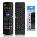 2.4G Wireless Air Mouse Voice Control Remote with Keyboard and Backlight for pc and android tv - Black. 