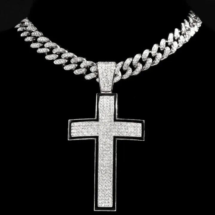 Punk%20Luxury%20Rhinestone%20Big%20Cross%20Pendant%20Cuban%20Necklace%20For%20Women%20Hip%20Hop%20Iced%20Out%20Cuban%20Link%20Chain%20Necklace%20Rapper%20Men%20Jewelry%20-%20Image%206
