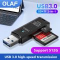 OLaf USB 3.0 Card Reader 2 In 1 USB 2.0 To SD Micro SD TF Memory Card Adapter For PC Laptop Accessories Flash Drive Card Reader. 