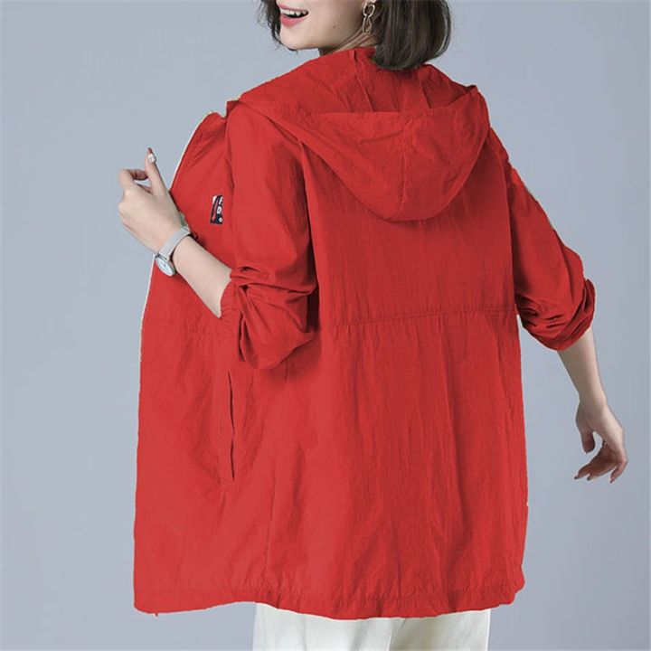 Sun-Proof%20Clothing%20Women's%20UV%20Summer%20New%20Anti-Ultraviolet%20All-Match%20Sun%20Protection%20Clothing%20Female%20Coat%20Jacket%20Hooded%20Top%20-%20Image%206