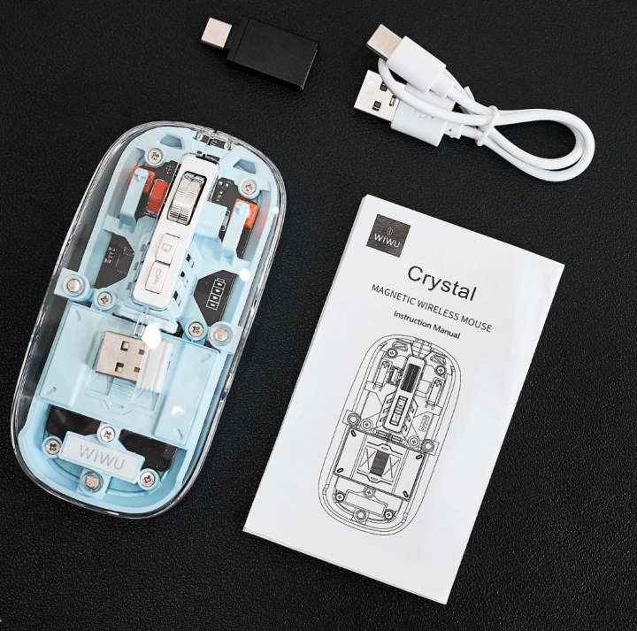 WIWU%20WM105%20Crystal%20Transparent%20Wireless%20Mouse%202.4G%20Sky%20Blue%20-%20Image%204