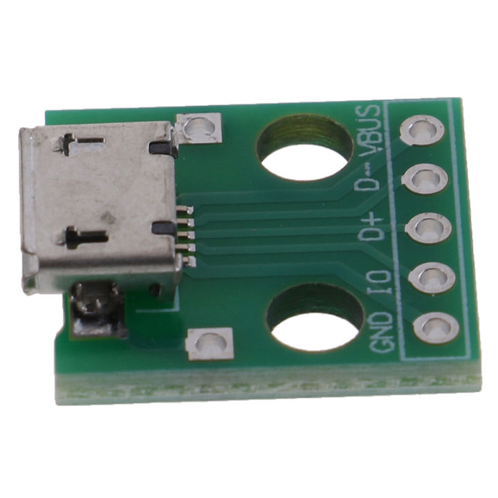 10Pcs%20MICRO%20USB%20to%20DIP%20Adapter%205Pin%20Female%20Connector%20PCB%20Converter%20Board%20MJD%20-%20Image%205
