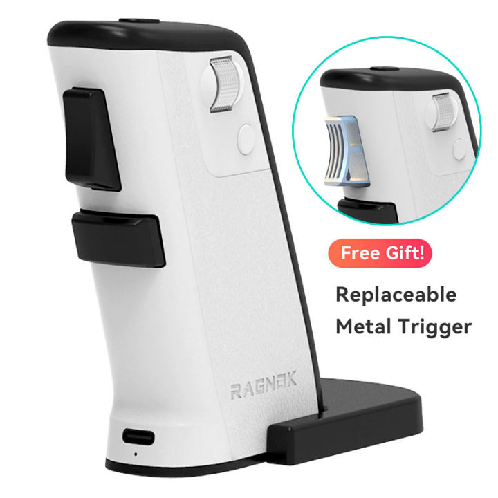 RAGNOK 2 Gun Mouse for Games (White) Vertical Gaming Mouse Born for