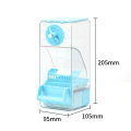 GC No Mess Automatic Bird Feeder, Transparent Seed Food Container, Parrot Feeder Cage Accessories For Small Birds Parrot Cockatoo Canary Parakeets. 