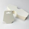 Retail 100 pieces/necklace package DIY double fold kraft paper label rectangular gift card label blank label 3 colors.