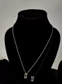 Luxury & Minimalist Flat Ring With Chain Necklace- Finger Ring & Chain.