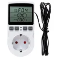 【YIYANGMAOYI111】Multi-Function Thermostat Temperature Controller Outlet Timer Switch Heating Cooling Timing Mode EU Plug. 