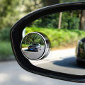 2Pcs Suction Cup Car Blind Spot Rear View Mirror Adjustable 360 Degree Wide Angle Small Round Mirror Waterproof Car Reverse Auxiliary Rearview Convex Mirror. 