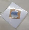 Apple Logo Silver Metal Glossy Shine. 