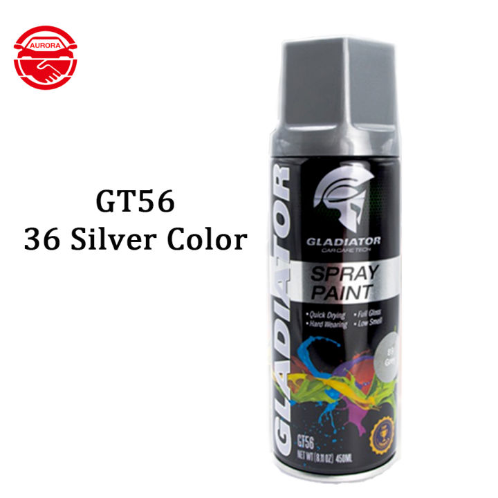 Gladiator Spray Paint (36 Silver) Automatic hand spray paint, anti